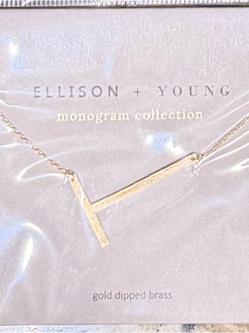 Ellison + Young Monogram ‘T’ Necklace